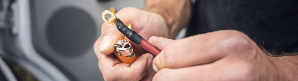 dont use a lighter on heat shrink