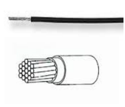 White & Black TE 44A0111-12 Single Core 2.98mm² Spec44 Harsh Environment Wire 