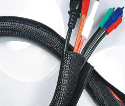 Hook & Loop brand Braided Flexo Cable Wrap Hook & Loop Sleeving
