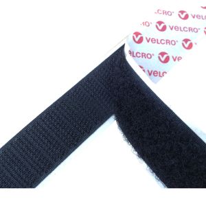 VELCRO® brand Sew-on Tape Hook & Loop Set 100mm Black