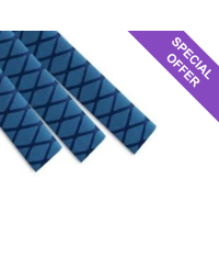 Skid-Proof, Non-Slip Textured Heat Shrink Tubing size 25mm Blue