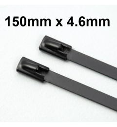 Heavy Duty Stainless Steel Cable Ties Coated 150mm x 4.6mm