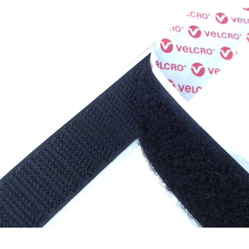VELCRO® Brand - 1 Black Loop: Pressure Sensitive Adhesive - Rubber