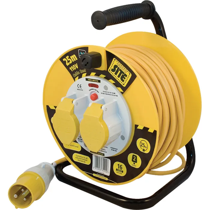 Masterplug LVCT2516/2-MP 16amp 2 gang Cable Reel 110v Thermal Cutout