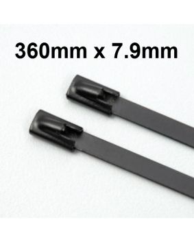 Heavy Duty Stainless Steel Cable Ties Coated 360mm x 7.9mm