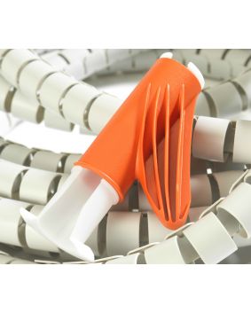 Cable Tidy and Applicator Kit - 20PP - 2.5 mtr White