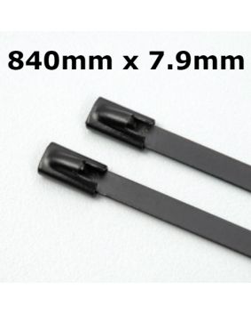 Heavy Duty Stainless Steel Cable Ties Coated 840mm x 7.9mm