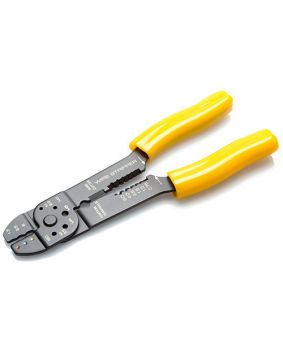 Crimp tool for red, blue and yellow pre-insulated terminals