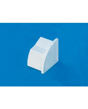22 x 22mm Smooth-fit End Cap (Right) White