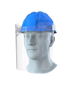 Full Protective Hard Hat Face Shields / PPE Visor