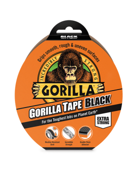 Gorilla Glue Cloth Tape Black - 48mm x 11 Mtrs 