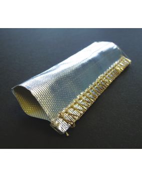 Heat Reflective Woven Glass Fibre Heat Shield Reflectotherm Sleeving 35mm
