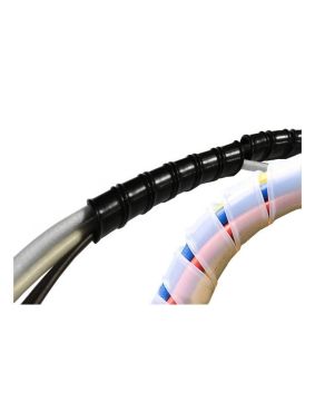 PTFE Spiral Binding Wrap size 5mm I/D Black & Clear