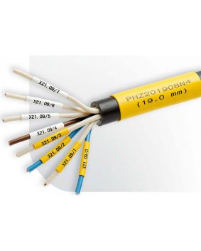 Flat Printable HSP1 Tubing - White & Yellow