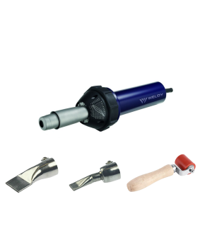 WELDY energy HT1600 Non-Digital Heat Gun 230V kit without the tool case on a white back ground