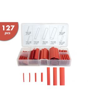 127 Pc Heat Shrink Kit - Red