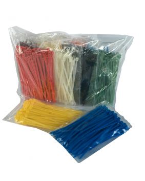 TR1 Rainbow Cable Tie Pack Size 100mm x 2.5mm