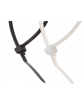 Releasable Cable Ties size 280 x 3.5mm Black & Natural