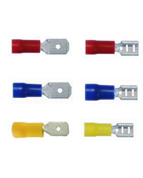 Pre-Insulated Crimp Terminals - Male & female / Push On Tabs
