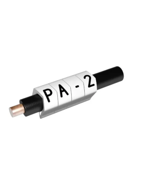 PA 2/4 cable markers black on white