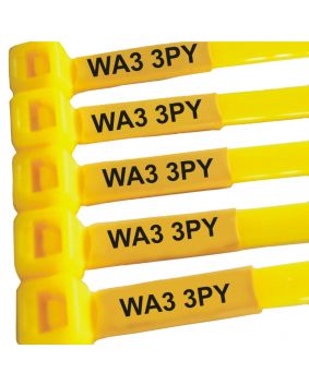 Printed Cable Ties with Post Codes