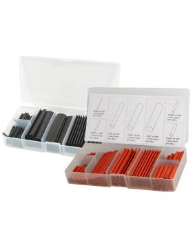 Mixed Heat Shrink Kit 254pc Black & Red - Various lengths