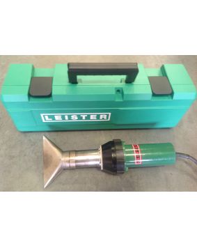 Leister Electron Hot Air Roofing Welder Heat Gun with Unique Nozzle and Brand New Case   - 240V (USED155)