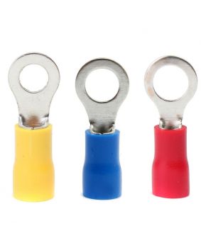 Ring Crimp Terminals Pre-Insulated Multiple Colours